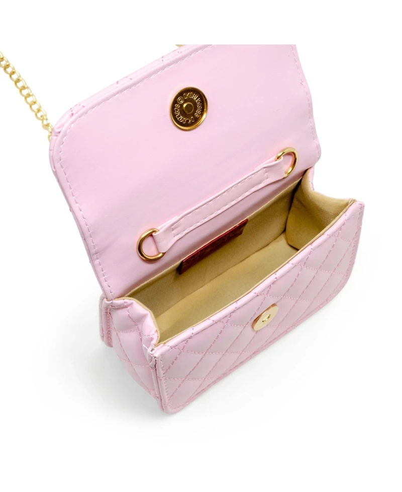 Tiny Treats + Zomi Gems Girls Classic Link Chain Top Handle Handbag, Hot Pink