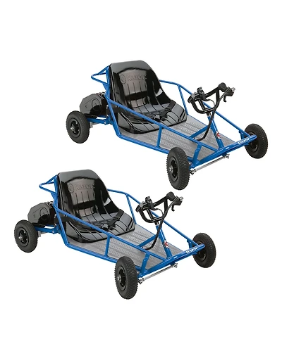 Razor 25143540 Kids Youth Rider Electric Car Go Kart Dune Buggy, Blue (2 Pack)