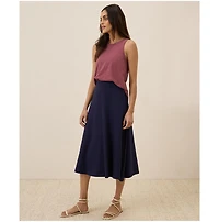 Pact Women's Organic Cotton Fit & Flare Midi Skirt