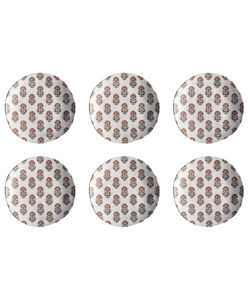 Abode Homewares Kashmir 6-Pc. Salad Plates, Service For 6