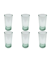 Abode Homewares Simple Scallop Double Old Fashioned Glasses, Set of 6