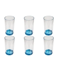 Abode Homewares Fine Ribbed Double Old Fashioned Glasses, Set of 6