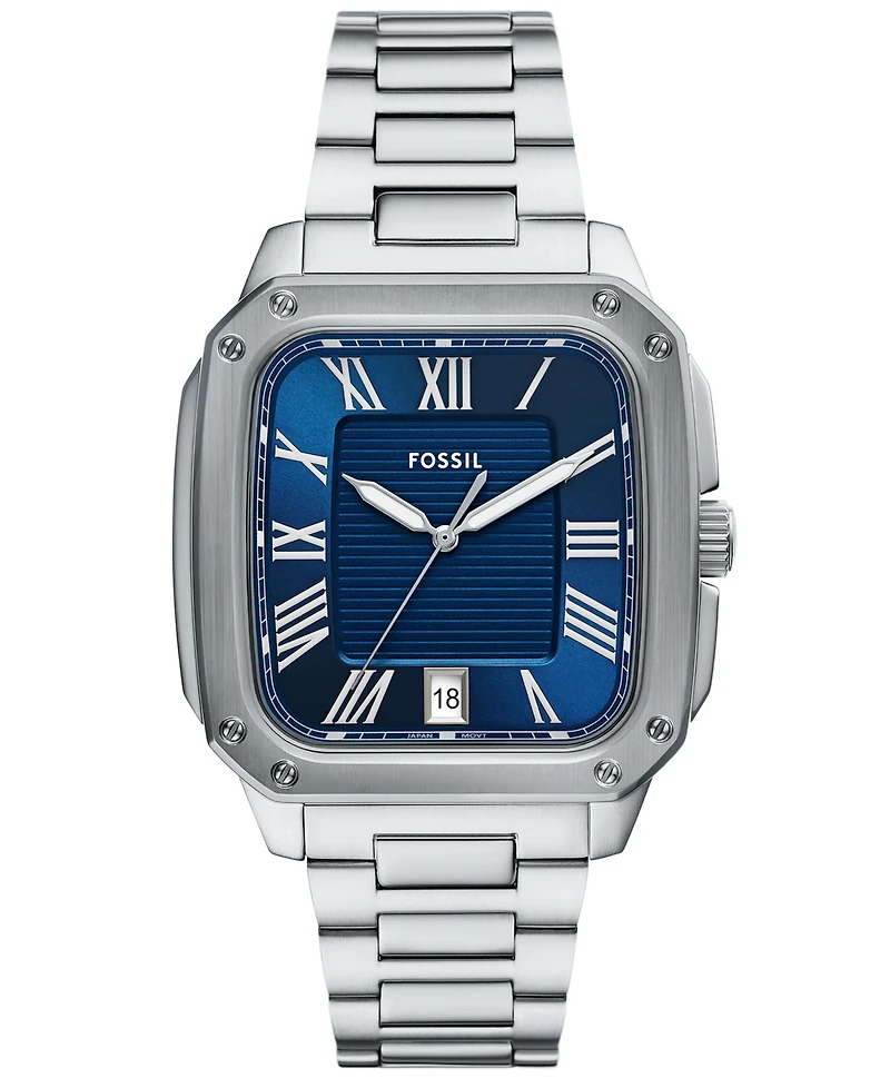 Fossil Men's Crosby Three-Hand Date Stainless Steel Watch