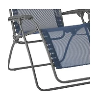 Durable Steel Zero Gravity Chair for Patio Poolside and Garden
