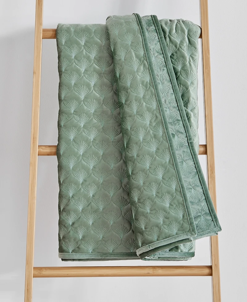 Levtex Merano Velvet Sea Spray Reversible Quilted Throw, 50" x 60"