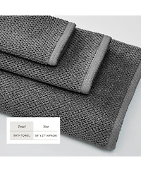 Linery & Co. Cotton Textured -Piece Bath Towel Set