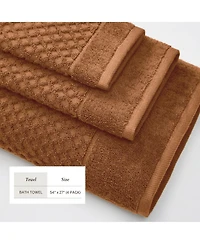 Linery & Co. Quick-Drying Cotton Diamond Waffle Textured -Piece Bath Towel Set