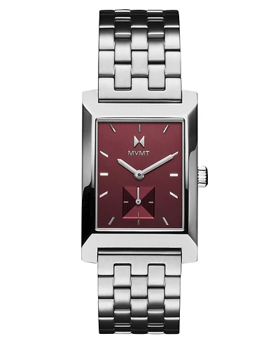 Mvmt Men's Newporter Silver Tone Stainless Steel Bracelet Watch, 28mm