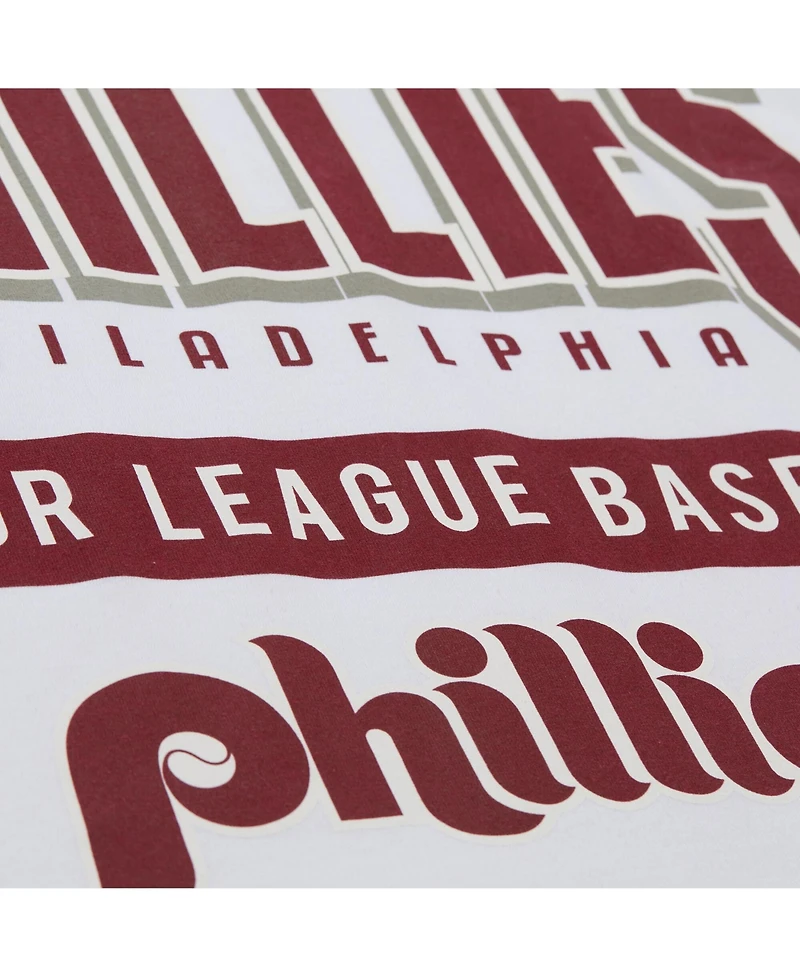 Mitchell & Ness Men's White Philadelphia Phillies Cooperstown Collection Team Origins Premium T-Shirt