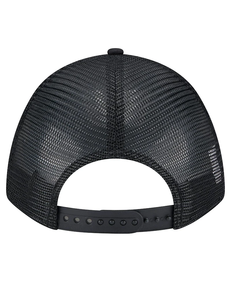 New Era Men's Black Arizona Diamondbacks Gradient 9FORTY A-Frame M-Crown Trucker Adjustable Hat