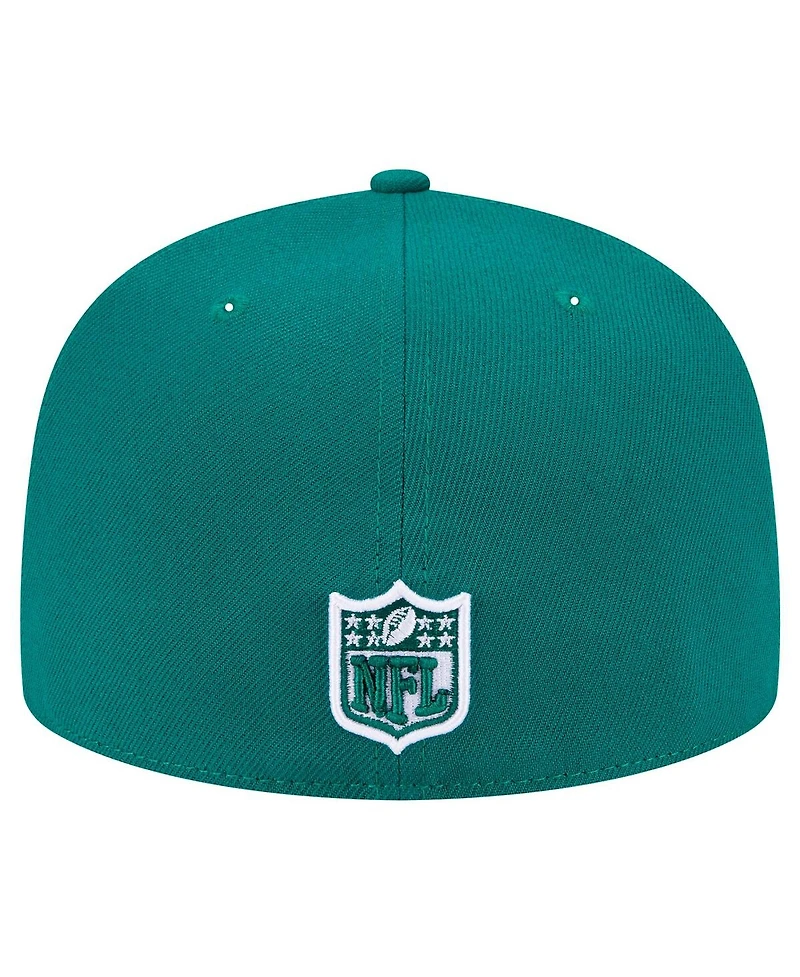 New Era Men's Green York Jets Checkered 59FIFTY Fitted Hat