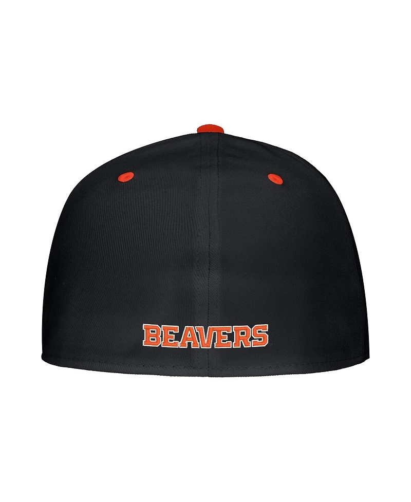 Nike Men's Black Oregon State Beavers On-Field Baseball Performance Fitted Hat