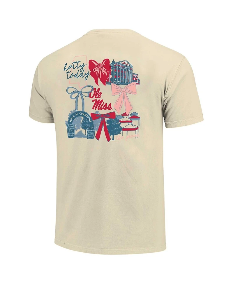 Comfort Colors Women's Natural Ole Miss Rebels Coquette T-Shirt