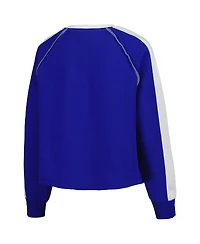 Gameday Couture Women's Royal Florida Gators Blindside Raglan Cropped Pullover Sweatshirt