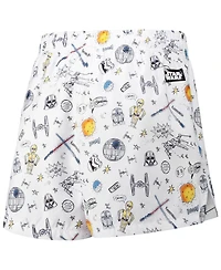 Freeze Max Women's White Star Wars Pop Art Club Shorts