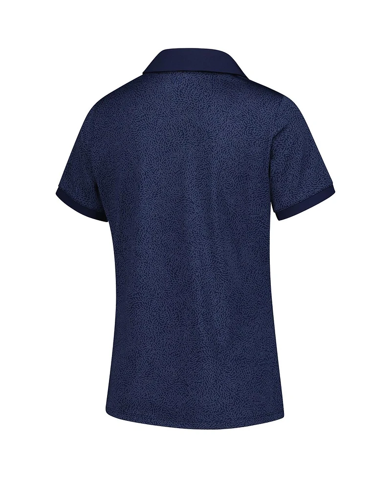 Under Armour Women's Navy The Players Playoff 3.0 Eagle Swoop V-Neck Polo Shirt