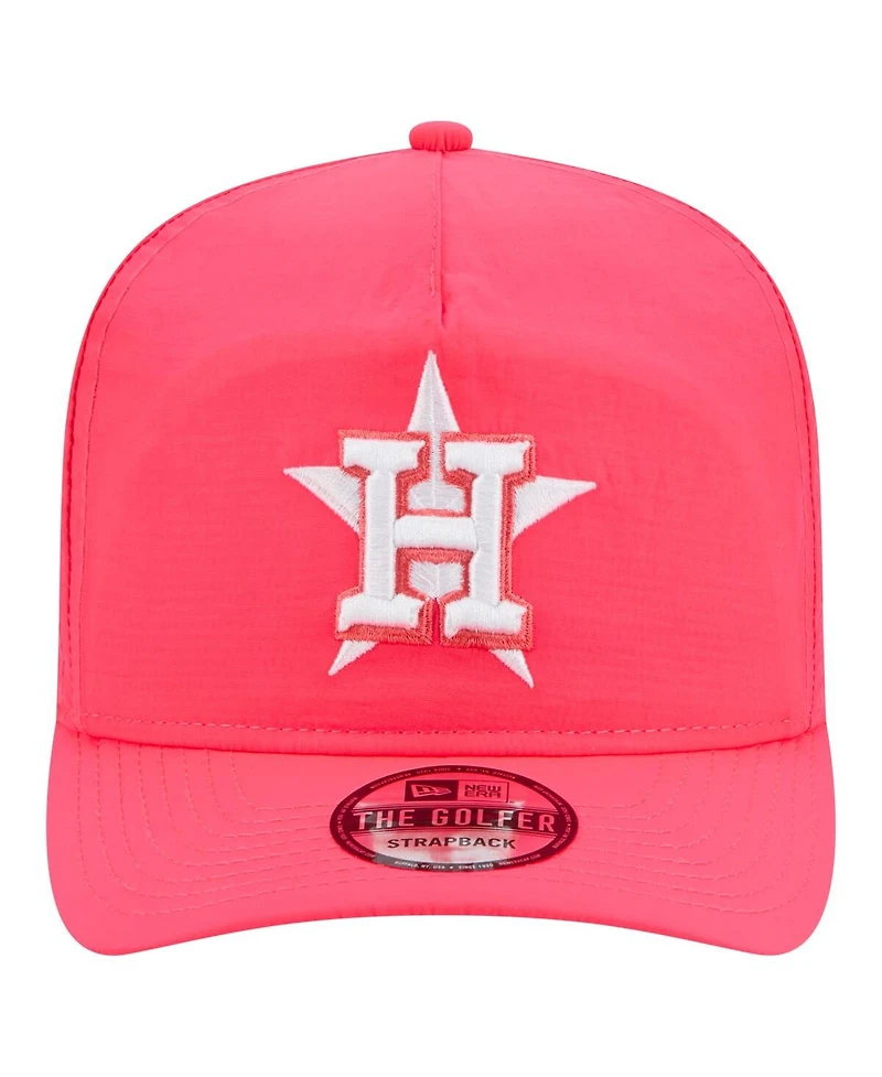 New Era Men's Pink Houston Astros Everyday Golfer Adjustable Hat
