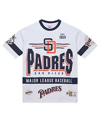 Mitchell & Ness Men's White San Diego Padres Cooperstown Collection Team Origins Premium T-Shirt