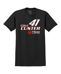 Stewart-Haas Racing Team Collection Men's Black Cole Custer Haas 41 Car T-Shirt