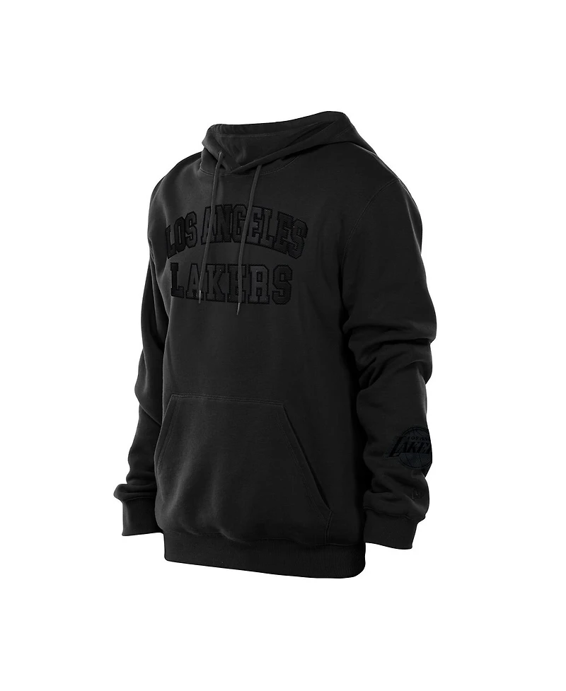 New Era Men's Black Los Angeles Lakers Logo Select Premium Pullover Hoodie