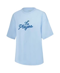 Barstool Golf Women's Light Blue The Players Oversized T-Shirt