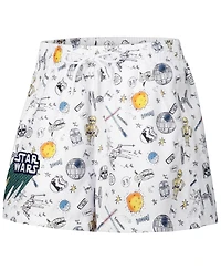 Freeze Max Women's White Star Wars Pop Art Club Shorts