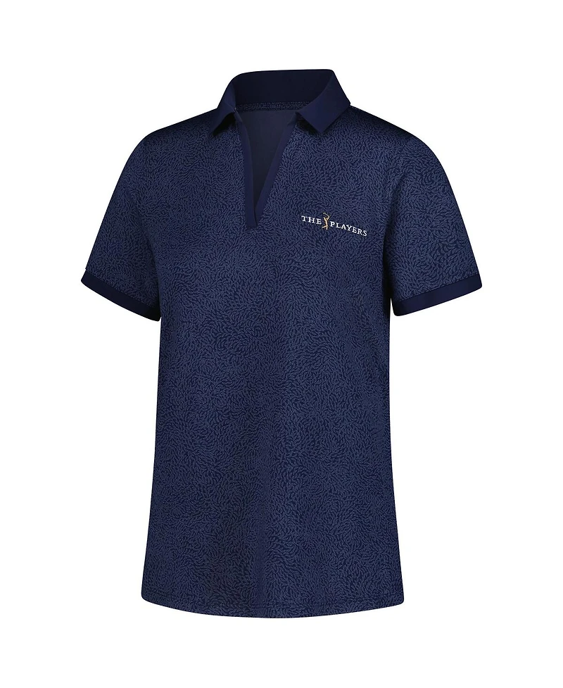 Under Armour Women's Navy The Players Playoff 3.0 Eagle Swoop V-Neck Polo Shirt