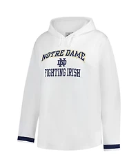 Fanatics Women's White Notre Dame Fighting Irish Plus Pullover Hoodie