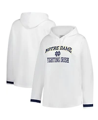 Fanatics Women's White Notre Dame Fighting Irish Plus Pullover Hoodie