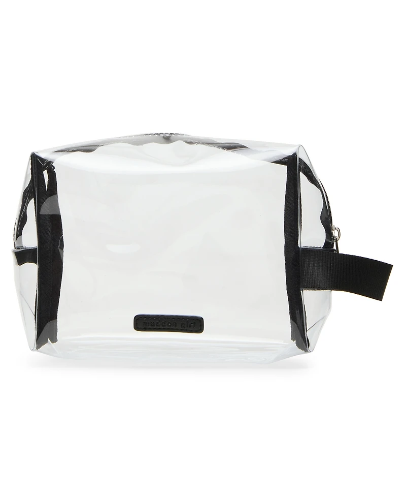 Madden Girl Eddiec Clear Zippered Pouch
