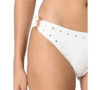 Michael Kors Women's Crepe Side-Ring Studded Bottoms