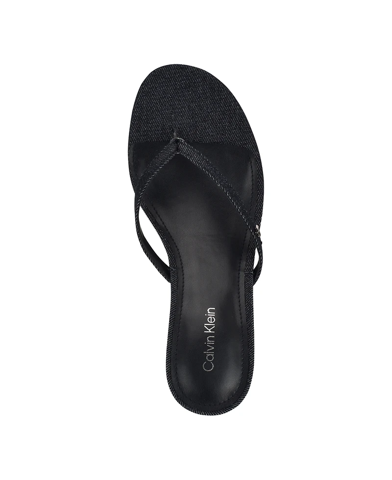 Calvin Klein Women's Opelle Tapered Kitten Heel Sandals