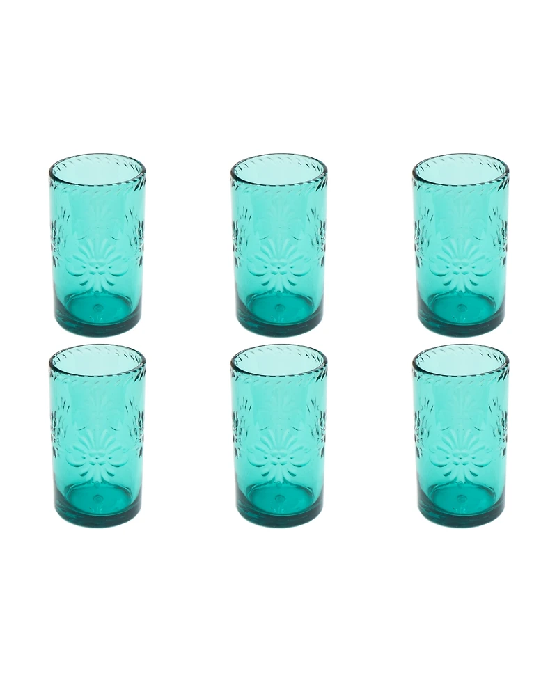 Abode Homewares Talavera Stemless Glasses, Set of 6