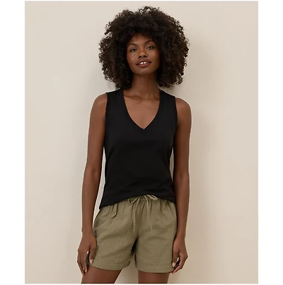 Pact Women's Organic Cotton Softspun V-Neck Tank