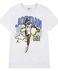Jordan Big Boys Short-Sleeve Pixel Graphic T-Shirt