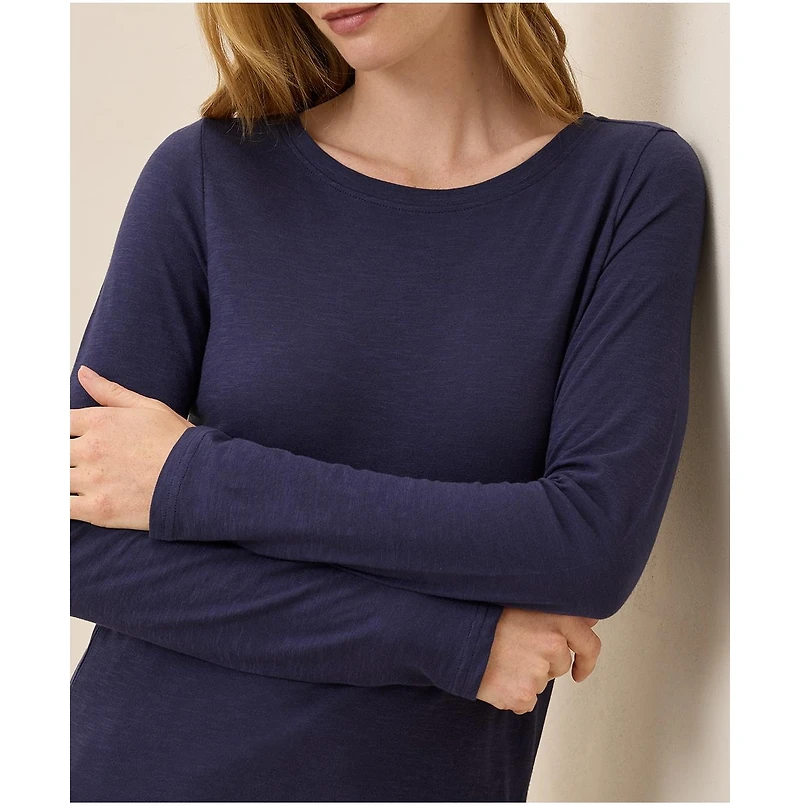 Pact Women's Organic Cotton Featherweight Slub Long Sleeve Tee