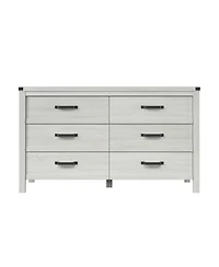 Classic Solid Wood Double Dresser with Smooth Glide Drawers