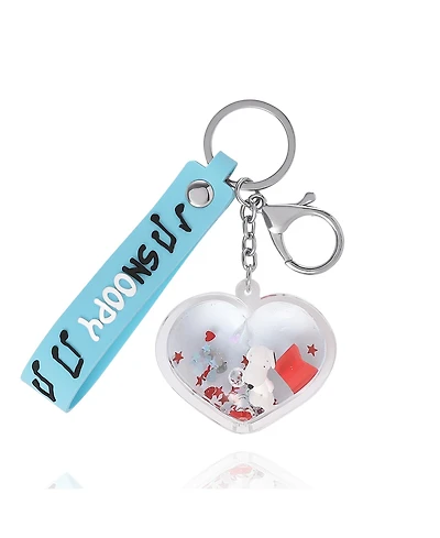 Sally Rose Snoopy Heart Liquid Keychain