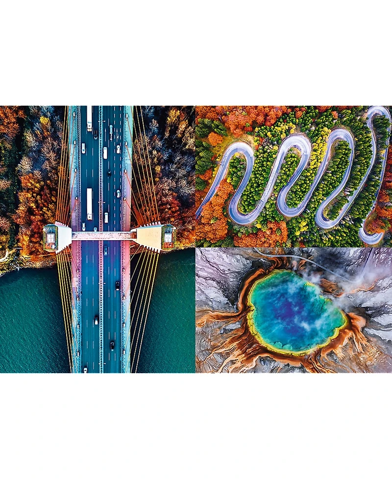 Trefl Prime 1500 Piece Puzzle - Aerial Mindblow: At the End of the Road