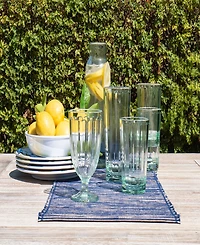 Abode Homewares Simple Scallop Jumbo Glasses, Set of 6