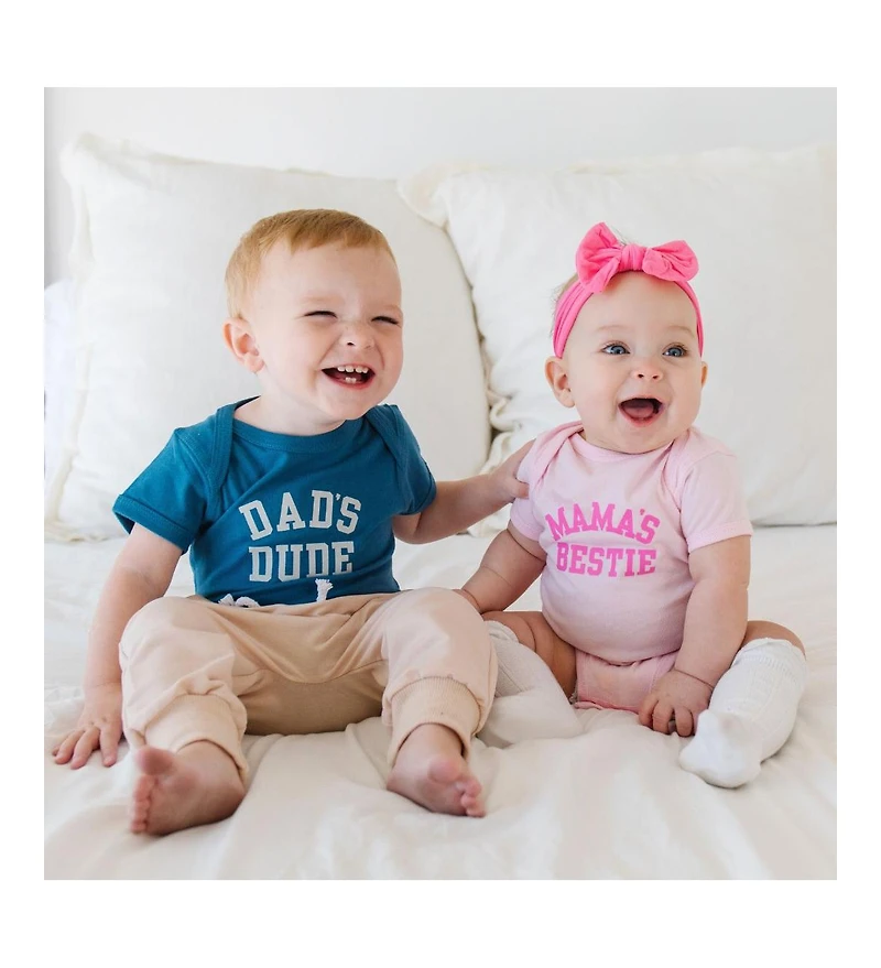 Sweet Wink Baby Boys Dad's Dude Short Sleeve Bodysuit