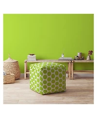 Cotton Pouf Ottoman with Polka Dots – Unique and Cozy Seating