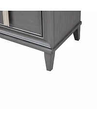 Two-Drawer Contemporary Wood Nightstand for Bedroom Storage