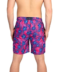 Tailorbyrd Big & Tall Hibiscus Bliss Print Swim Shorts