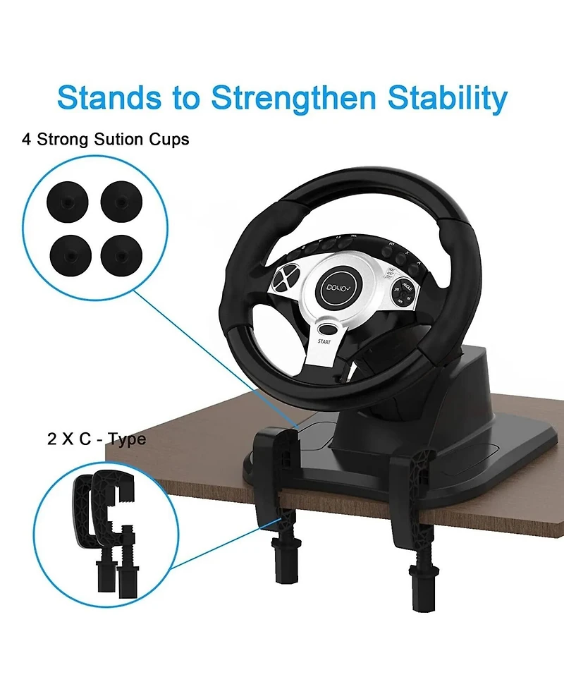 Racing Game Steering Wheel Shifter Experience Ultra-realistic for Pc PS3 PS4 Xbox One 360 Android Switch