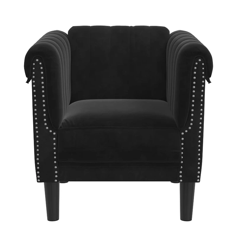 Sofa Chair Black Velvet