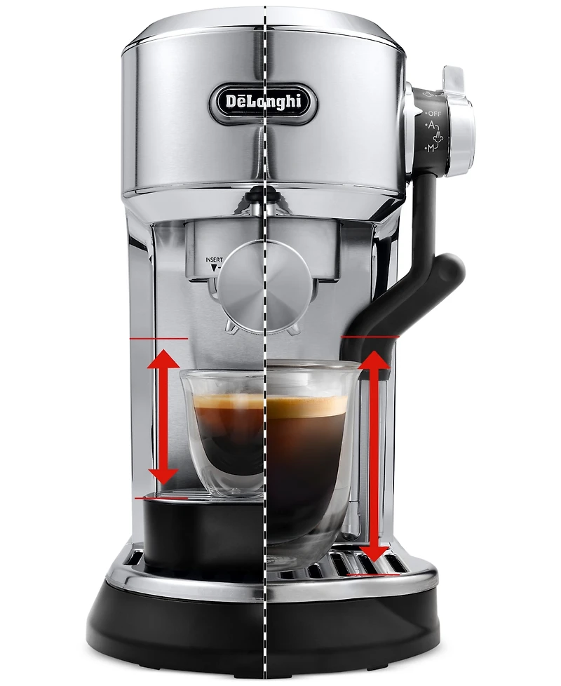 De'Longhi Dedica Maestro Plus Espresso Machine with Automatic Steam Wand