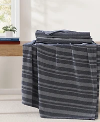 Tommy Hilfiger Harbor Stripe Cotton Yarn Dyed Blanket