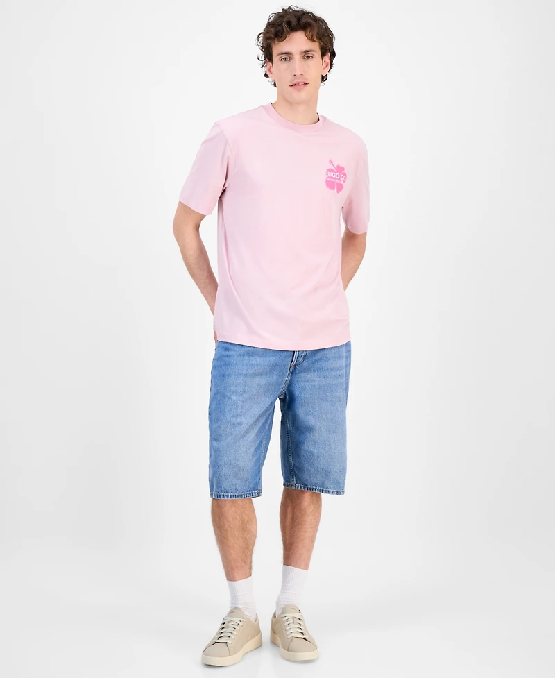 Hugo Boss Men's Nodiwop Logo Graphic Cotton T-Shirt