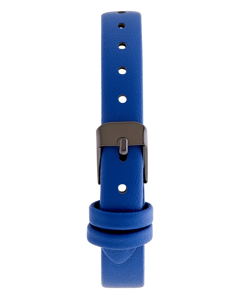 Laura Ashley Women's Quartz Blue Leather Watch, 24mm